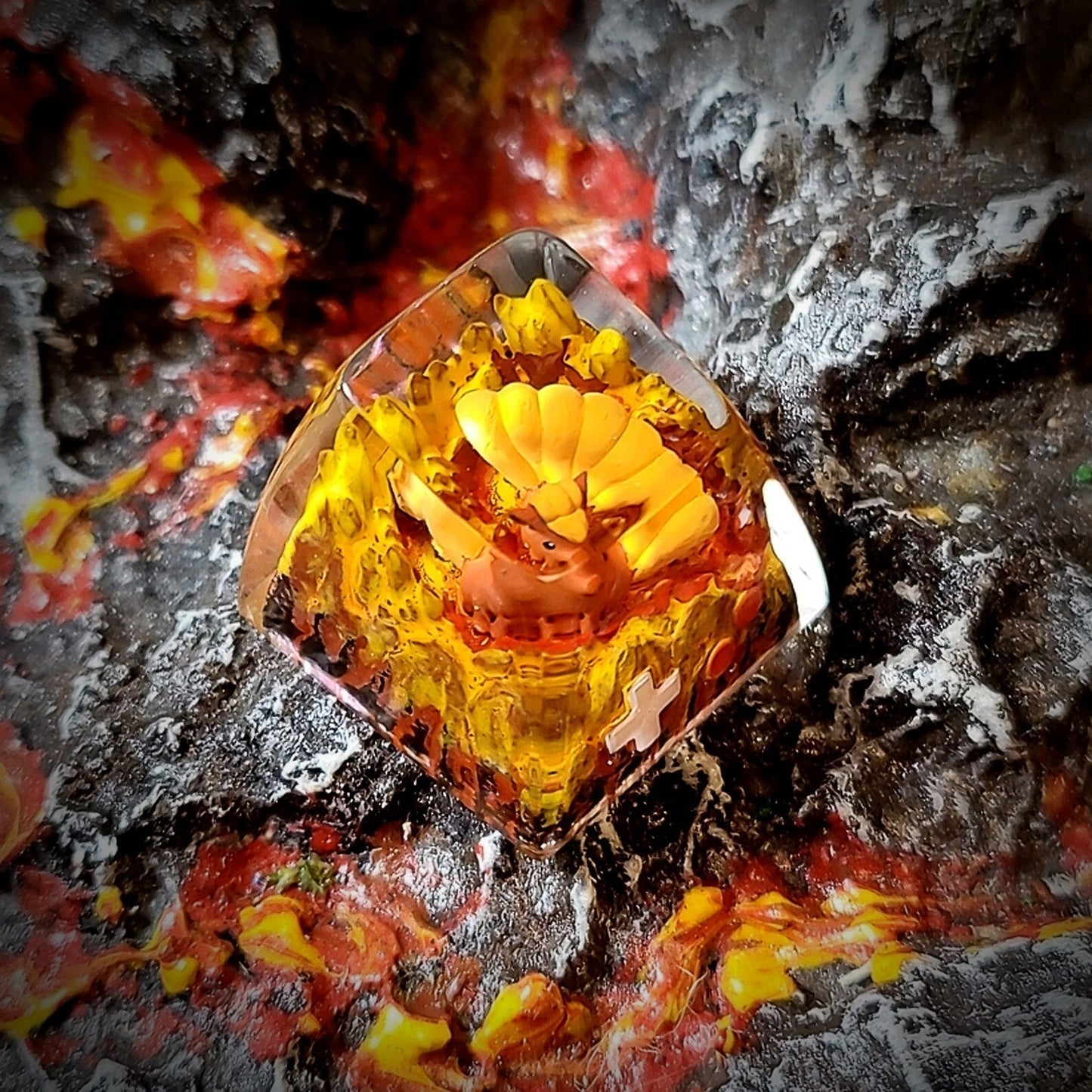 Pokemon Vulpix Artisan Keycaps