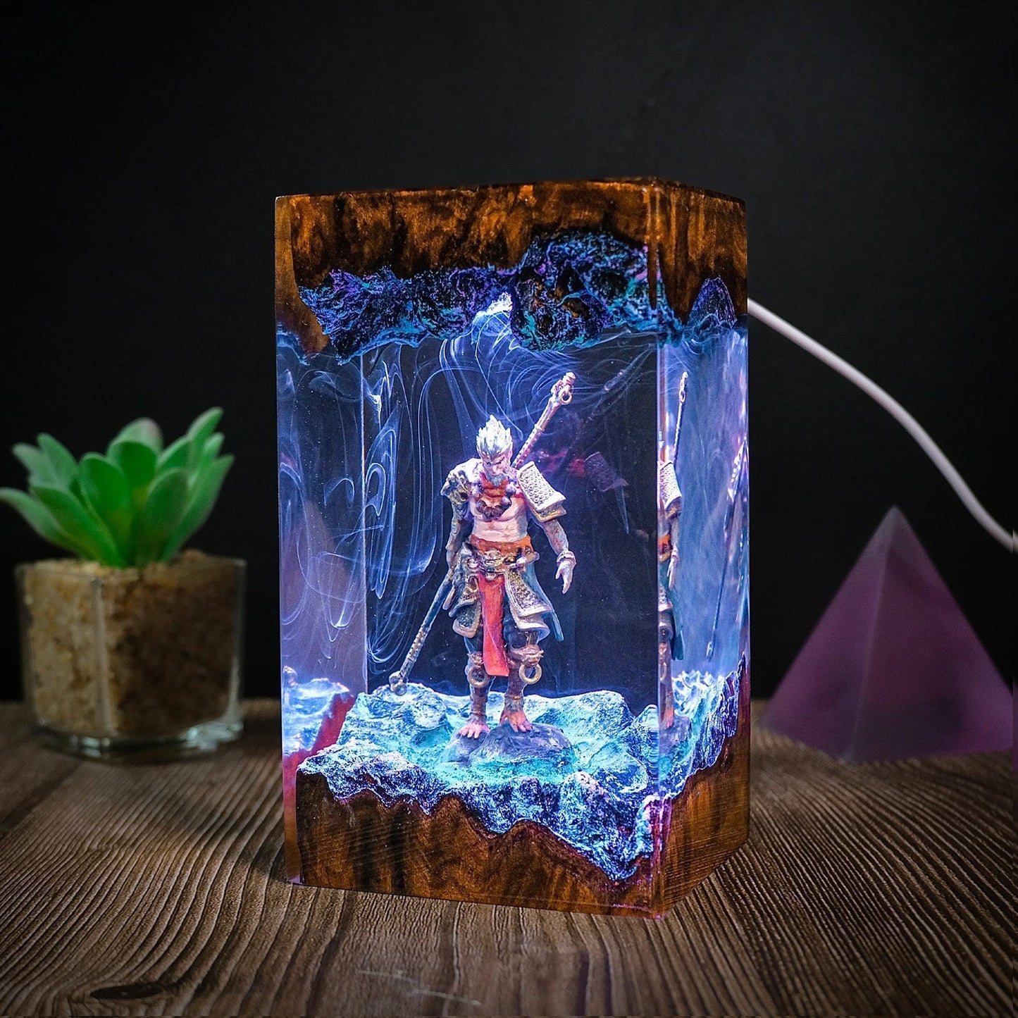 Black Myth Wukong Epoxy Resin Lamp - ArtFIGU