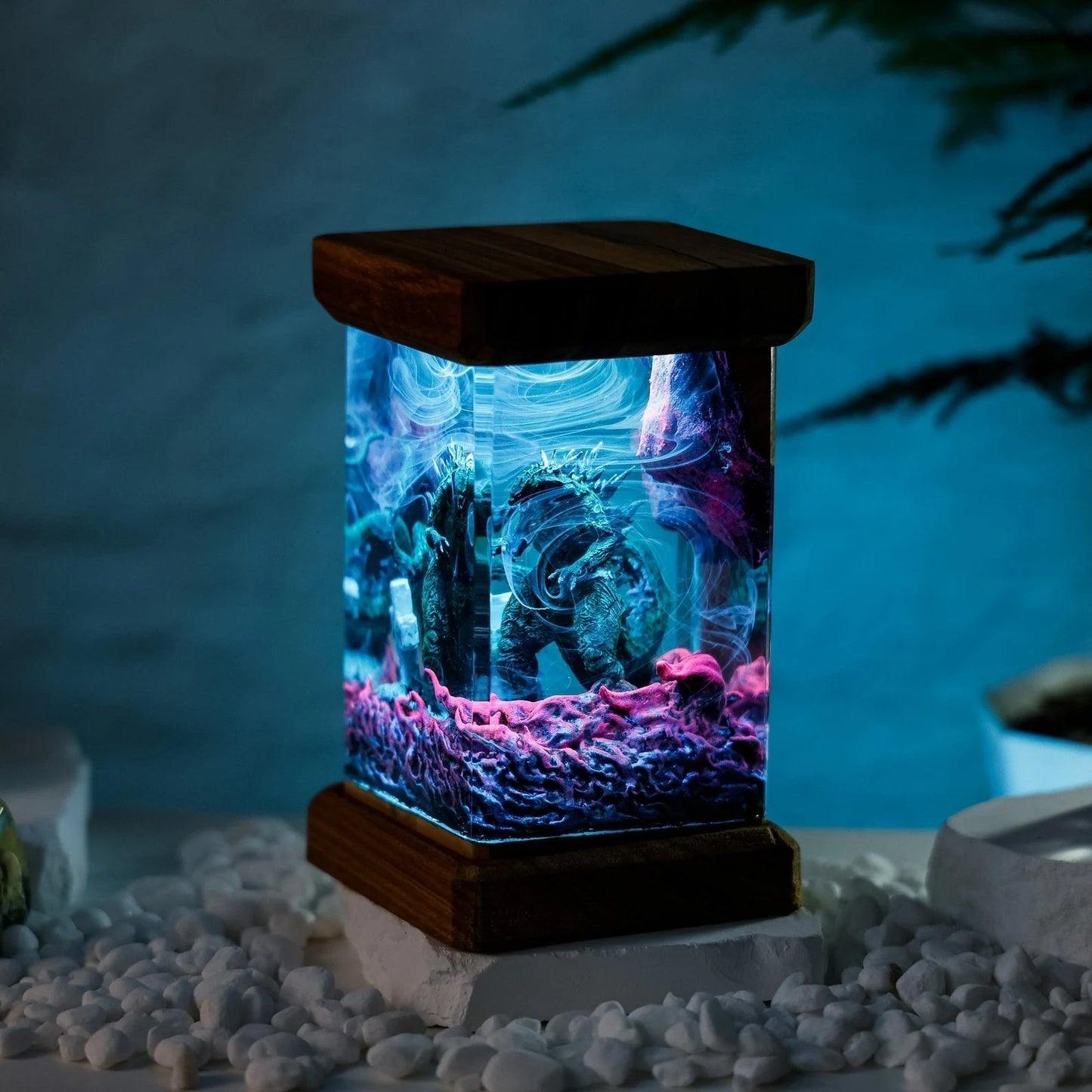Godzilla Monster Epoxy Resin Lamp - ArtFIGU