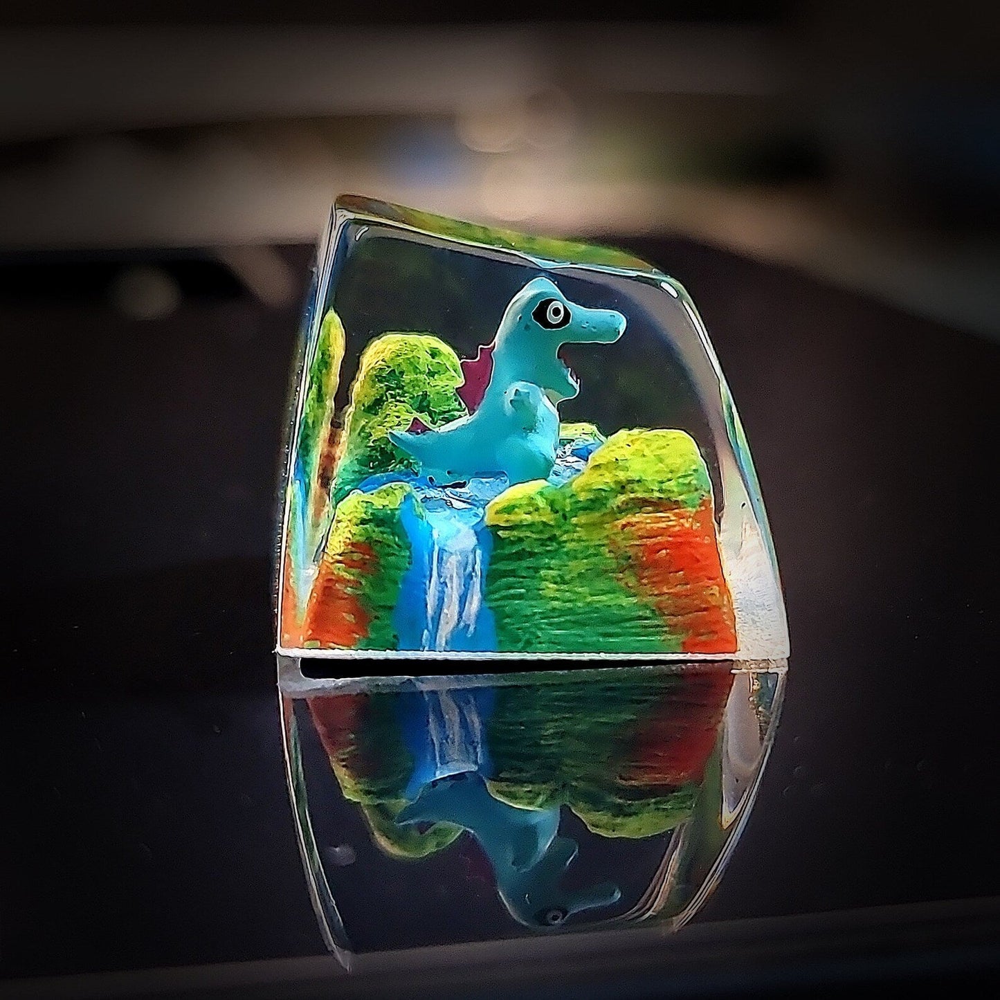 Pokemon Totodile Artisan Keycaps