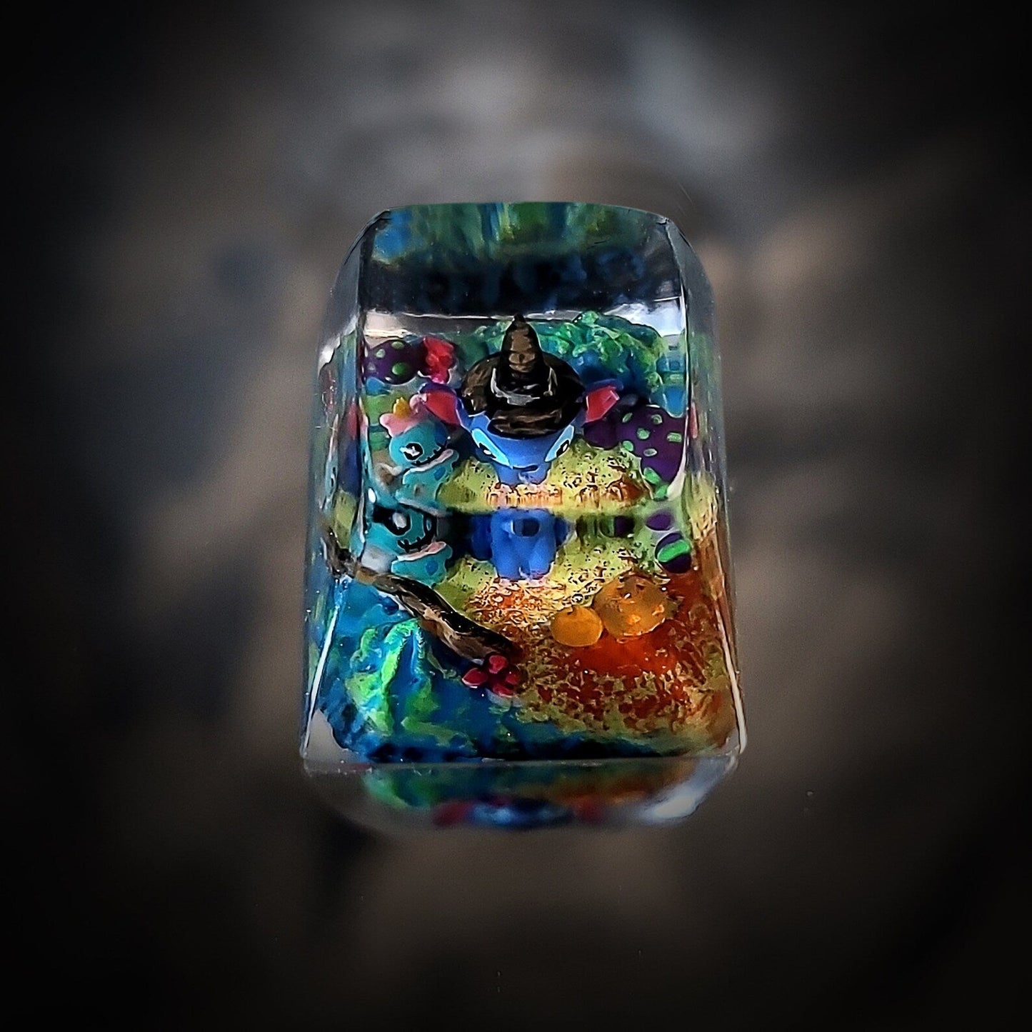 Lilo & Stitch Halloween Artisan Keycaps Epoxy Resin - ArtFIGU