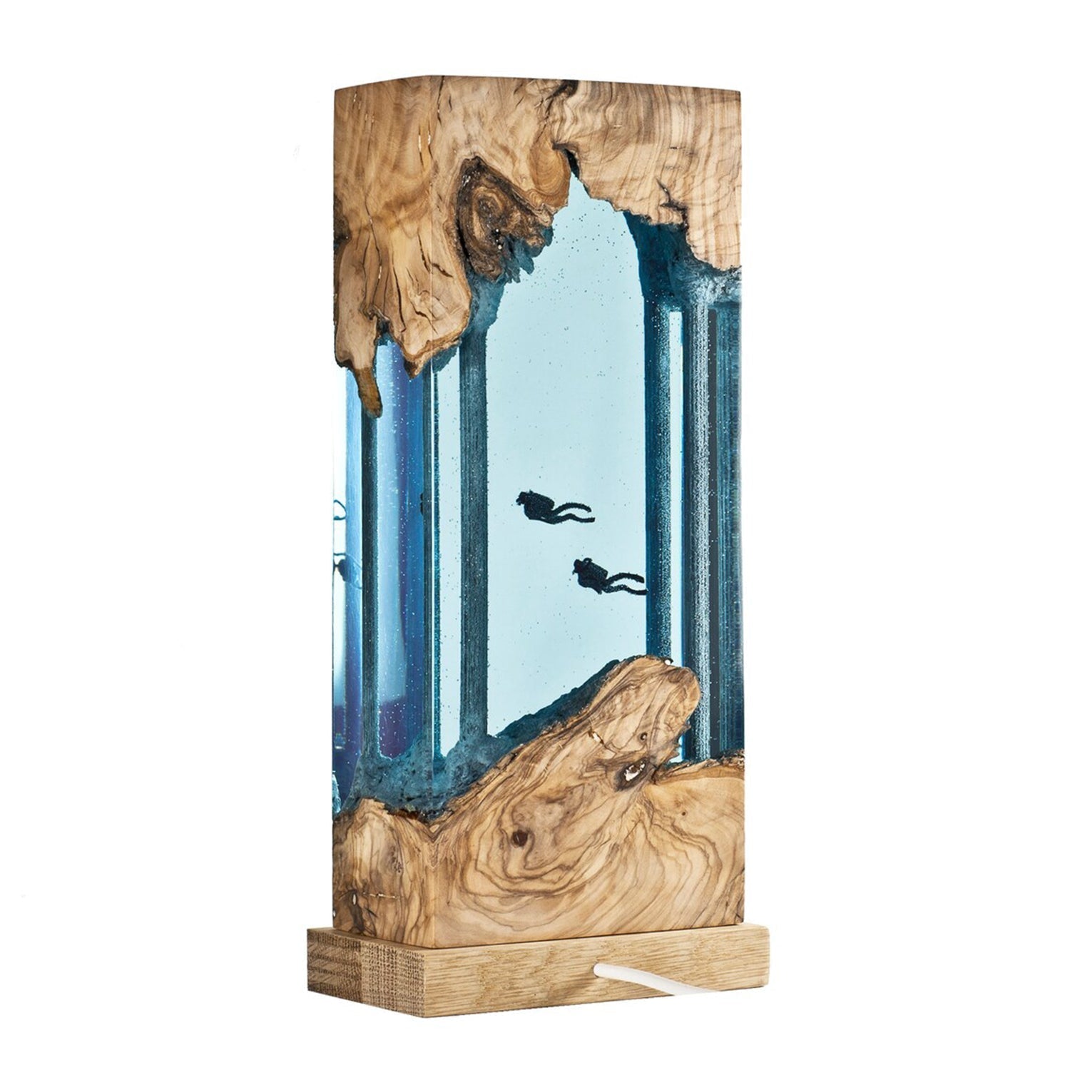 Divers Explore Ancient Ruins - High Quality Epoxy Resin Lamp - ArtFIGU