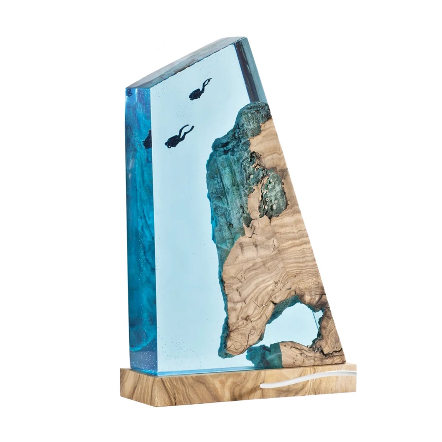 Divers Explore Undersea - High Quality Epoxy Resin Lamp - ArtFIGU