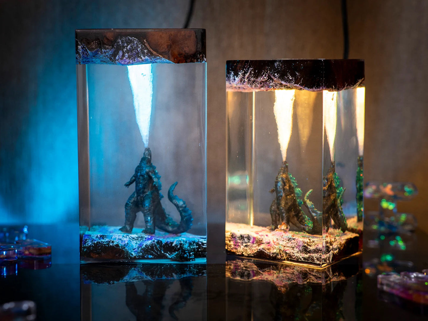 Godzilla King Of The Monsters Epoxy Resin Lamp - ArtFIGU