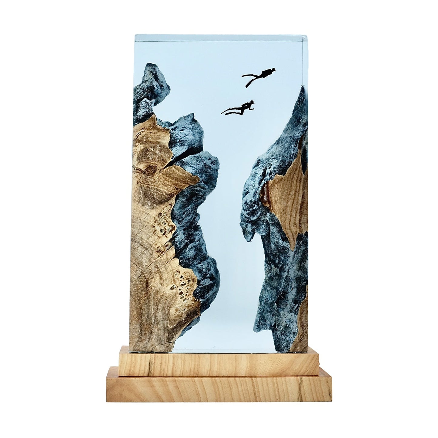 Divers Explore Undersea - High Quality Epoxy Resin Lamp - ArtFIGU