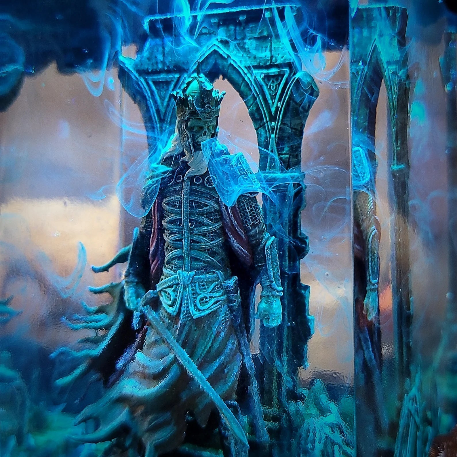 LOTR Lord Of Rings King of the Dead Rioc Diorama Epoxy Resin Lamp - ArtFIGU