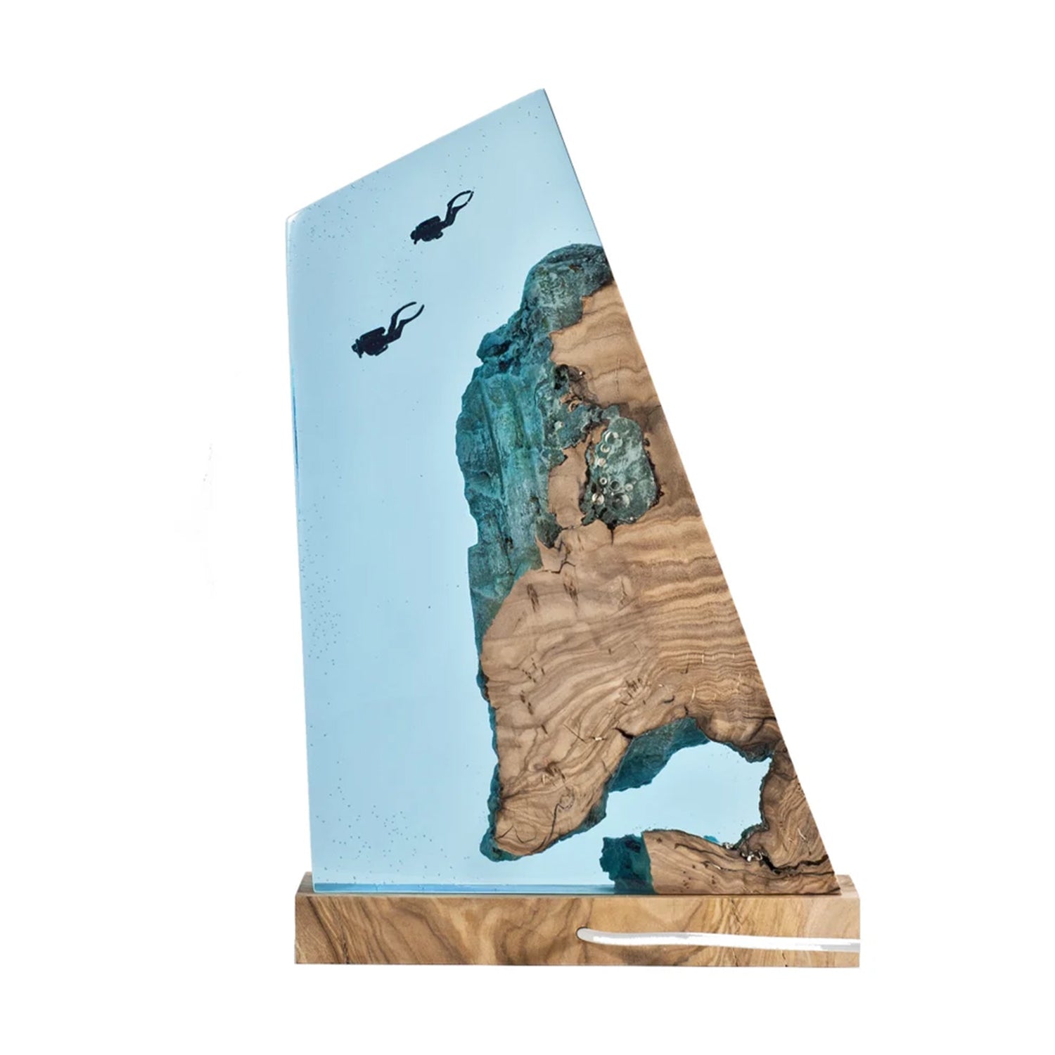 Divers Explore Undersea - High Quality Epoxy Resin Lamp - ArtFIGU