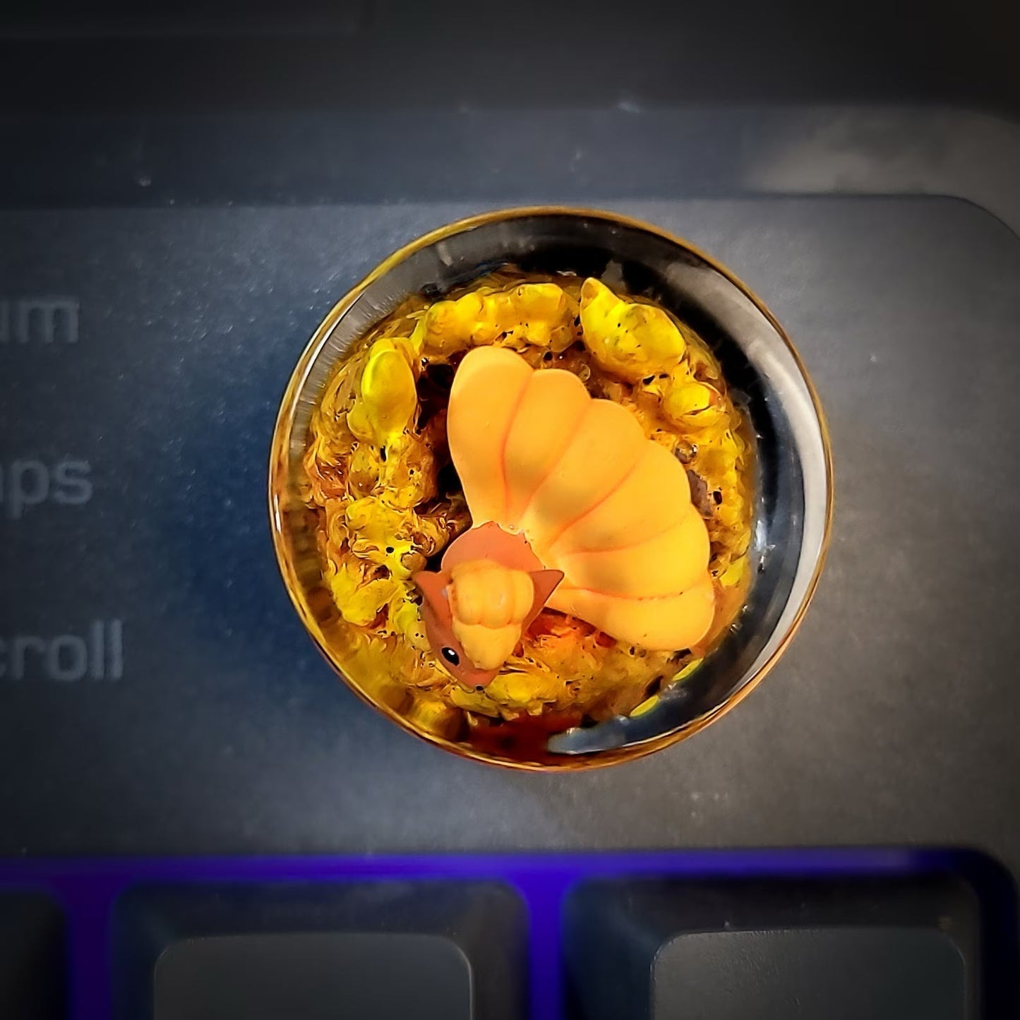 Pokemon Vupix Keyboard Knob Artisan Keycaps