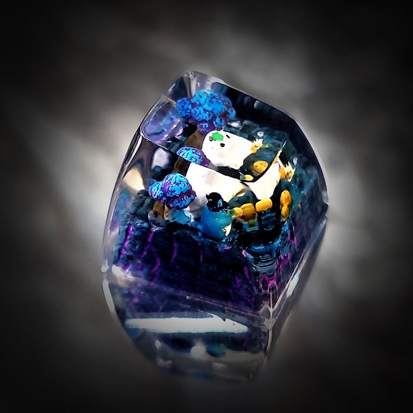 Totoro Halloween Artisan Keycaps Epoxy Resin - ArtFIGU