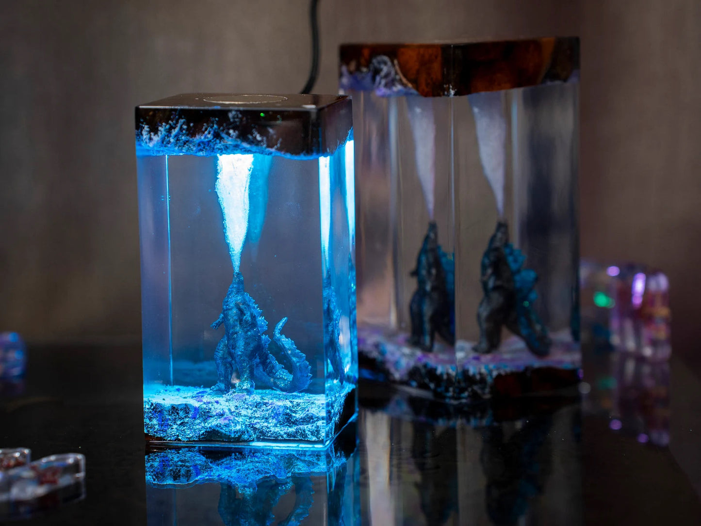 Godzilla King Of The Monsters Epoxy Resin Lamp - ArtFIGU