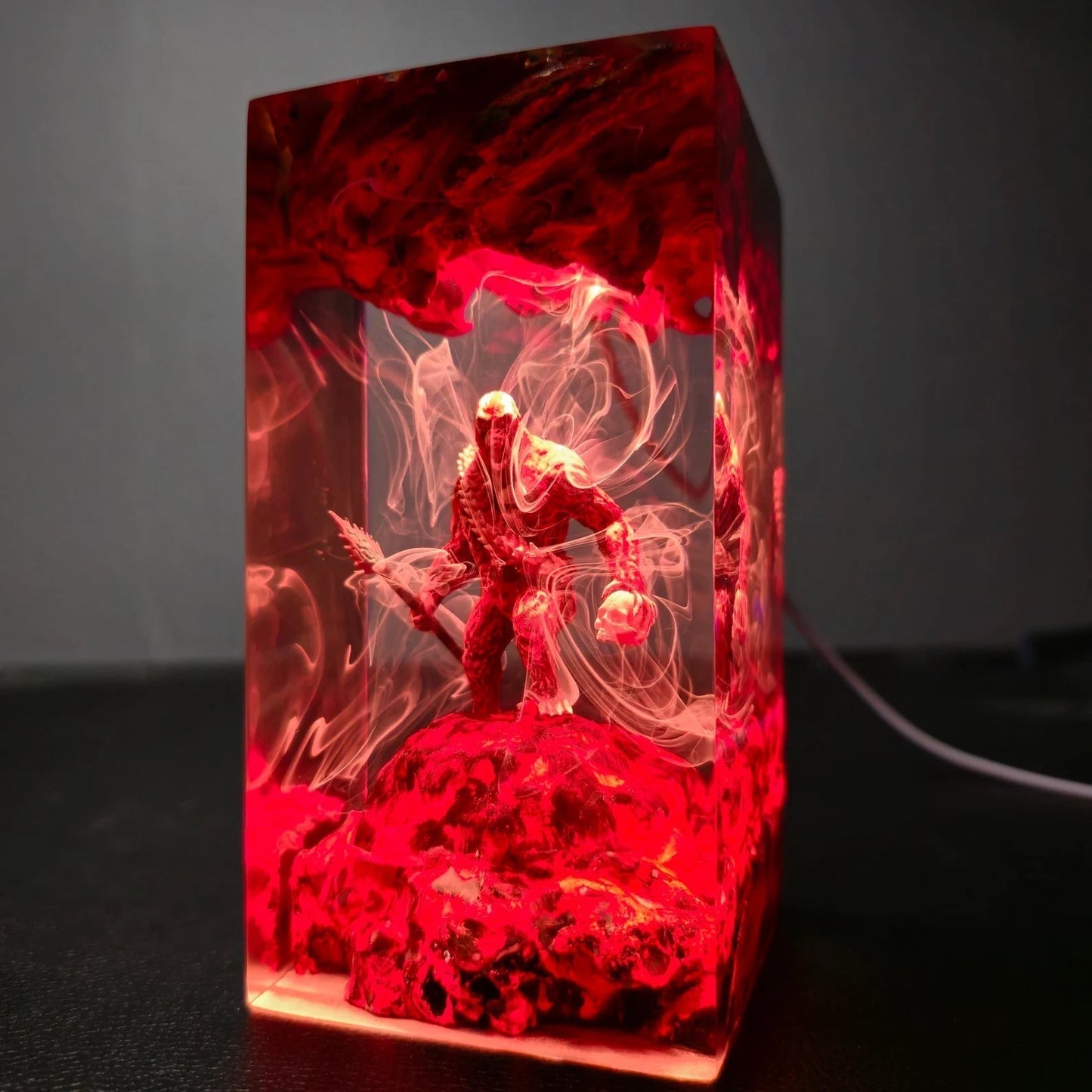 Godzilla X Kong Skar King Epoxy Resin Lamp - ArtFIGU