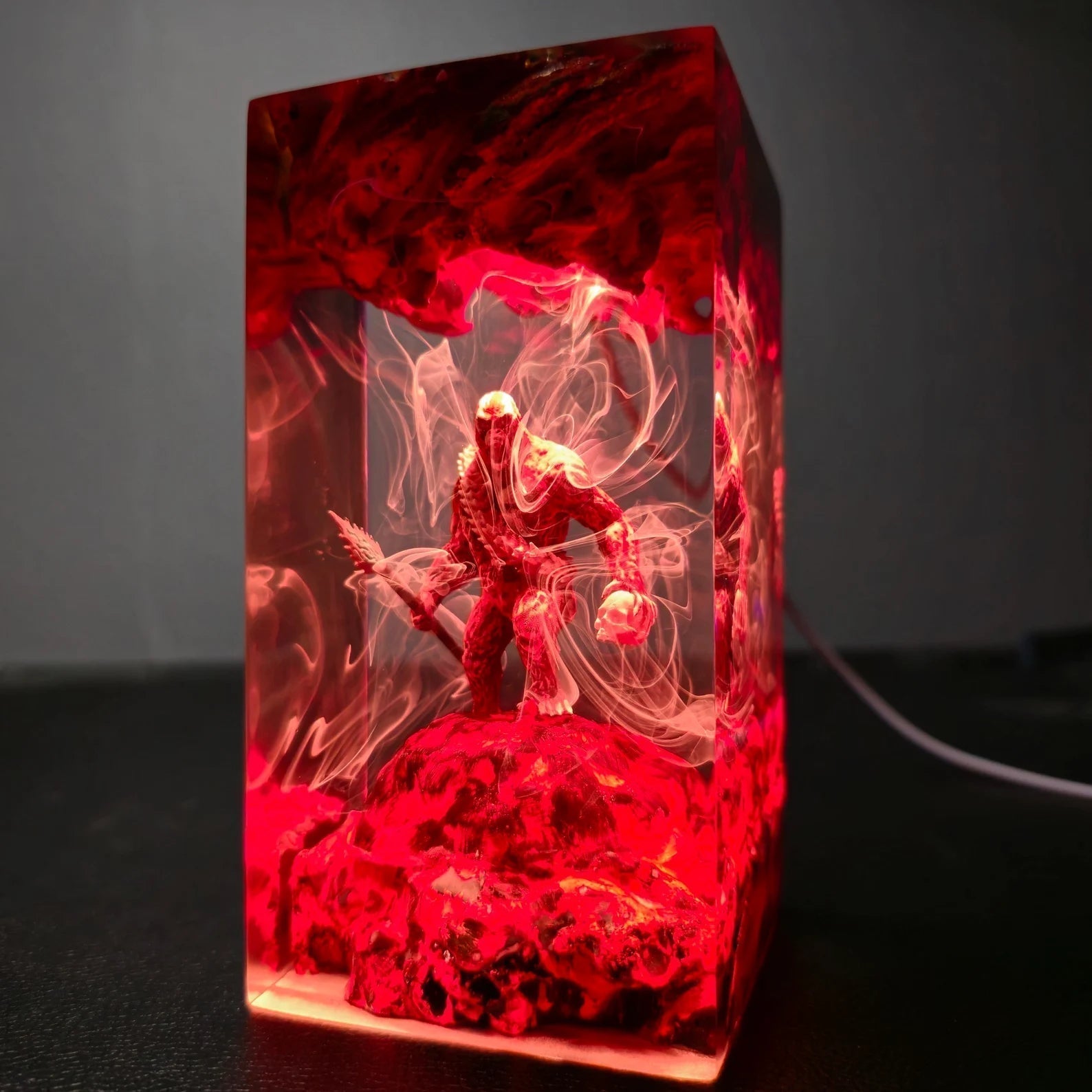 Godzilla X Kong Skar King Epoxy Resin Lamp - ArtFIGU