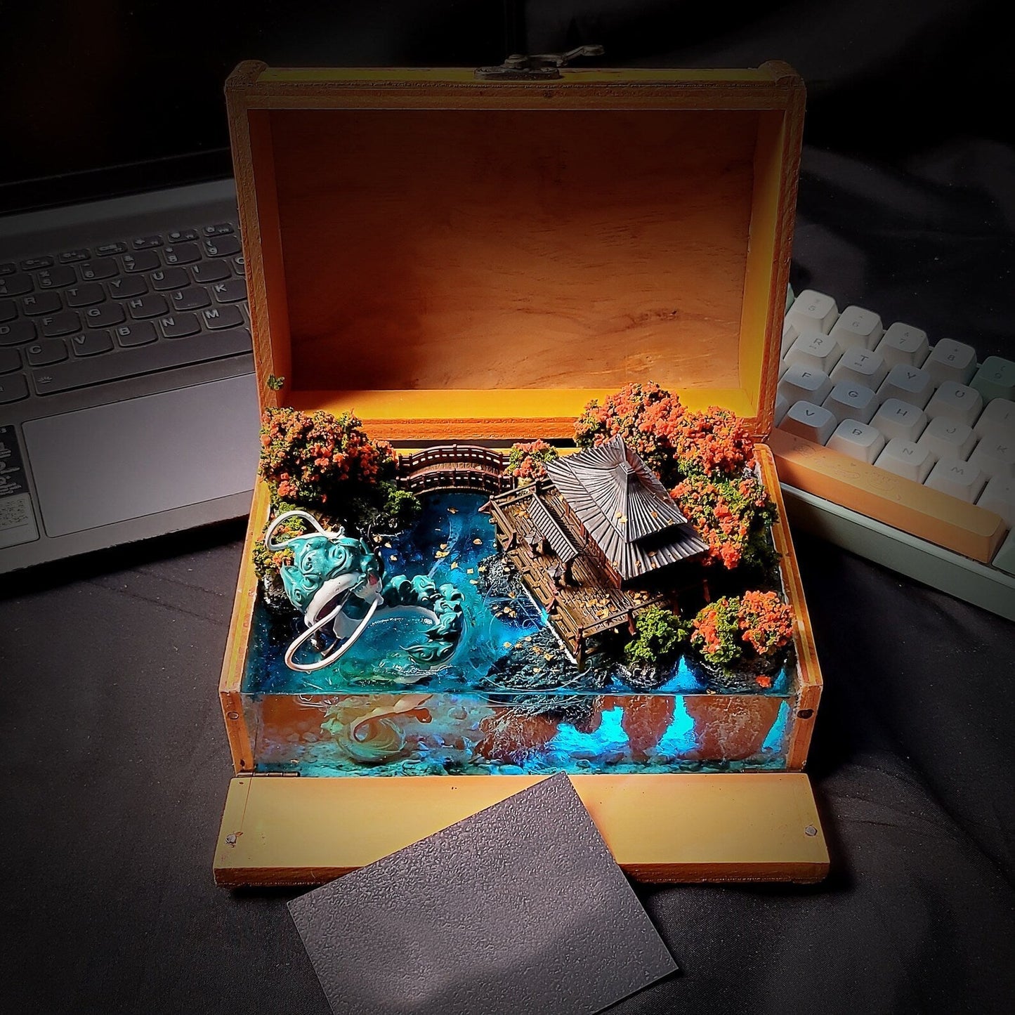 Dragon Haku Ghibli Japan Temp Diorama Treasure Mistery Box Gift