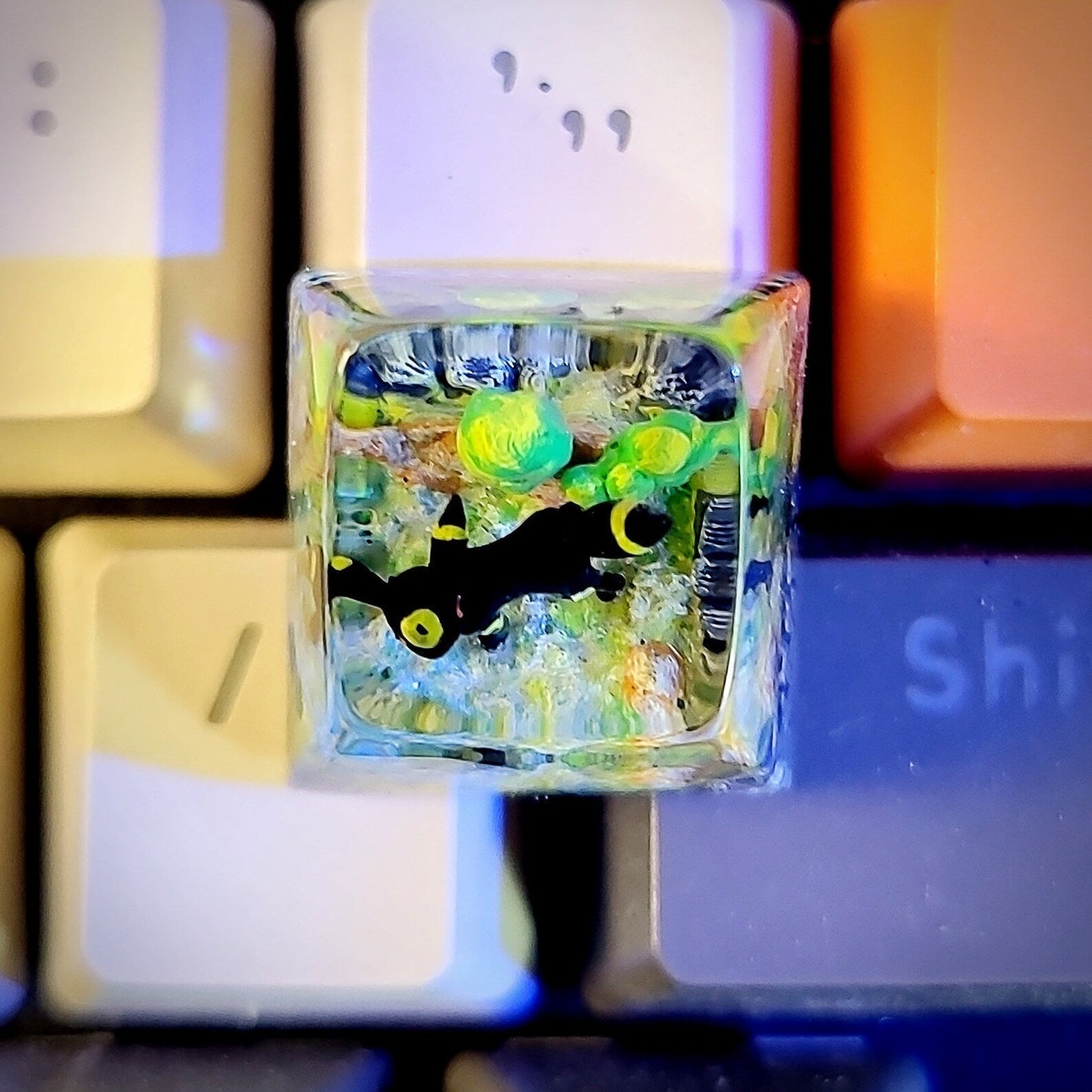 Pokemon Umbreon Artisan Keycaps
