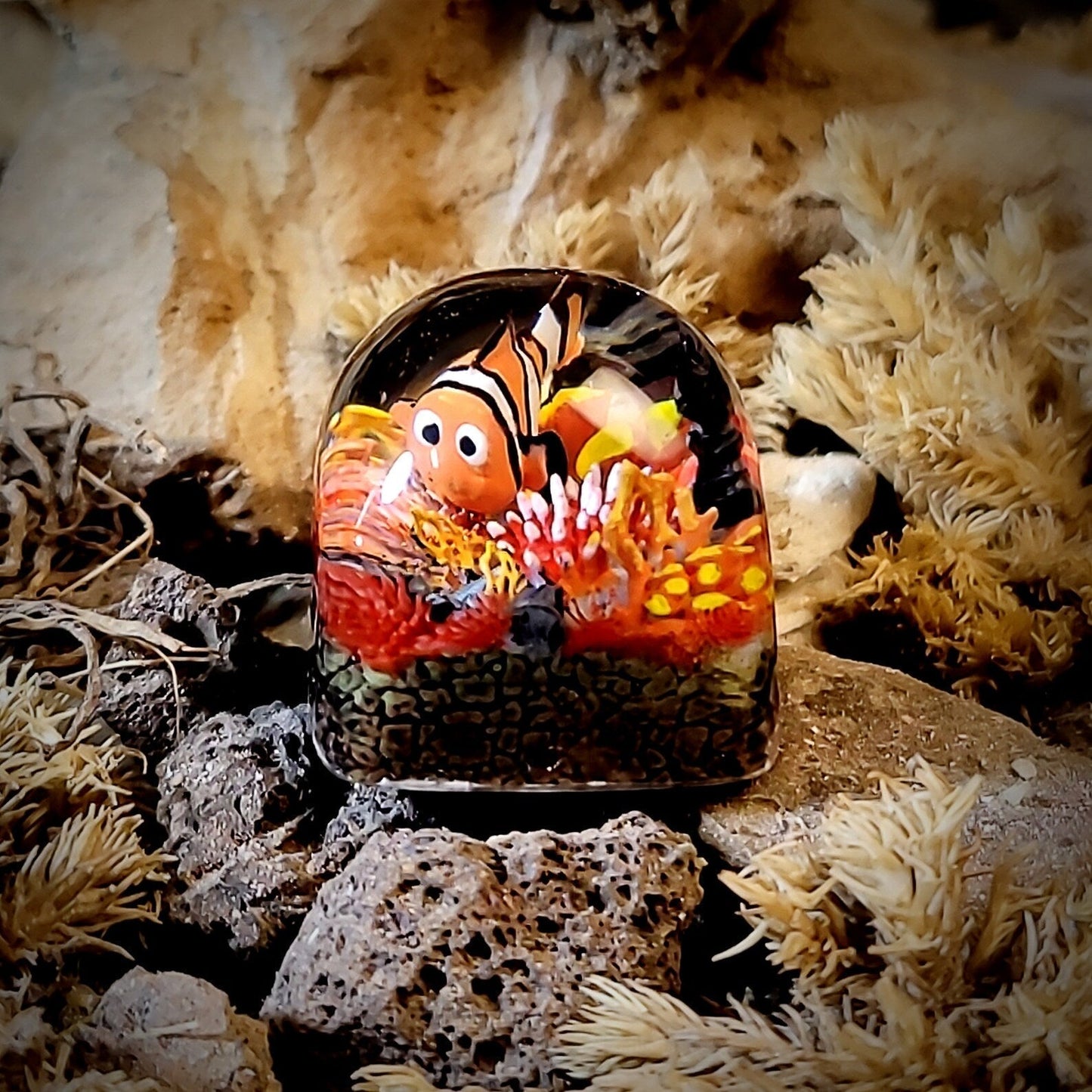 Finding Nemo Fish Artisan Keycaps Epoxy Resin - ArtFIGU