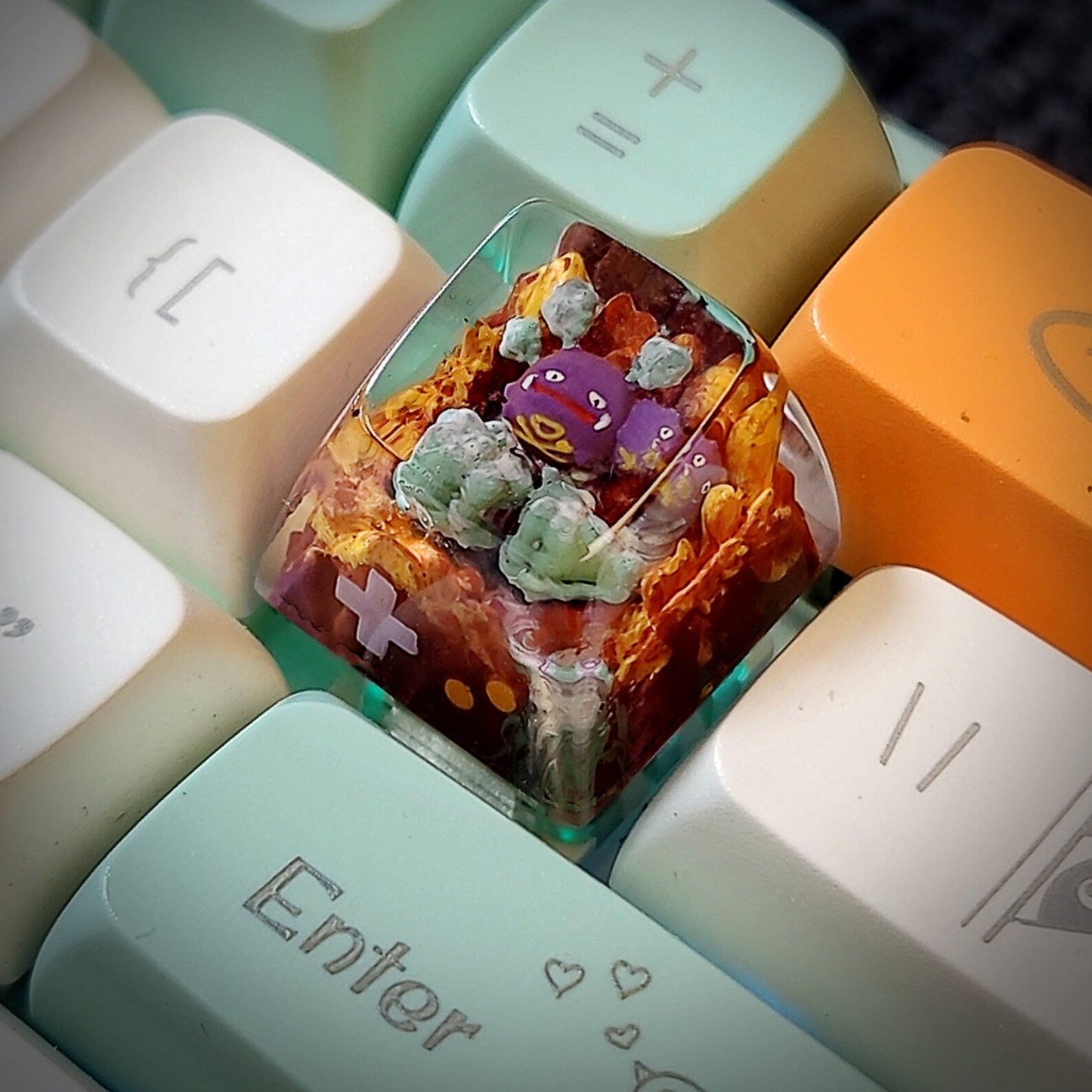 Pokemon Vulpix Artisan Keycaps 2.0