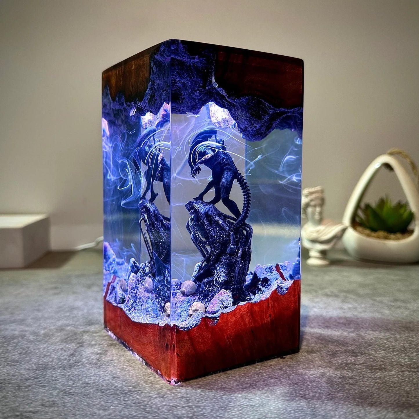 Godzilla Monster Epoxy Resin Lamp - ArtFIGU