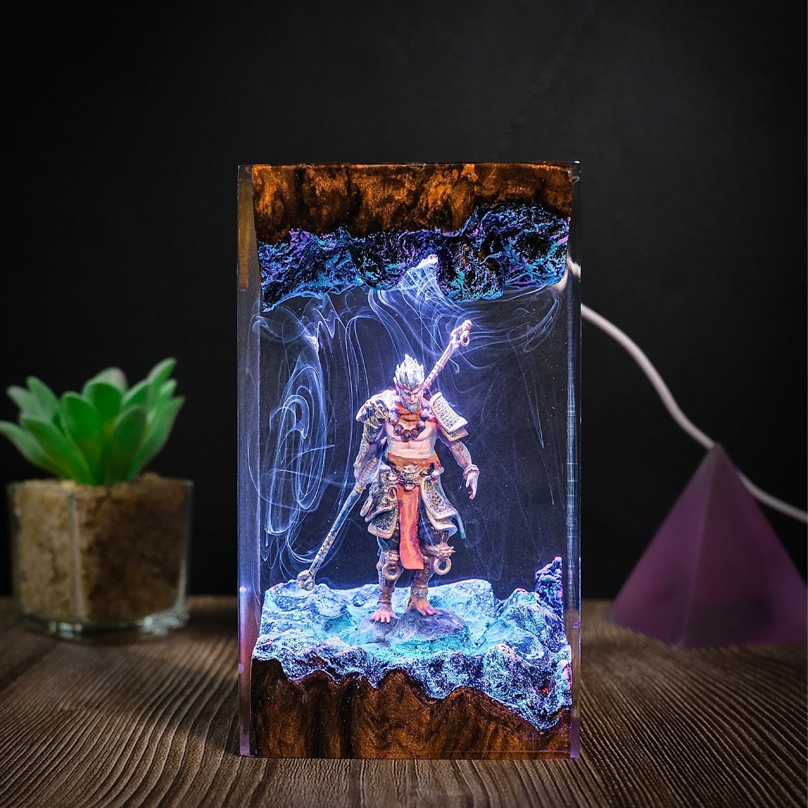 Black Myth Wukong Epoxy Resin Lamp - ArtFIGU