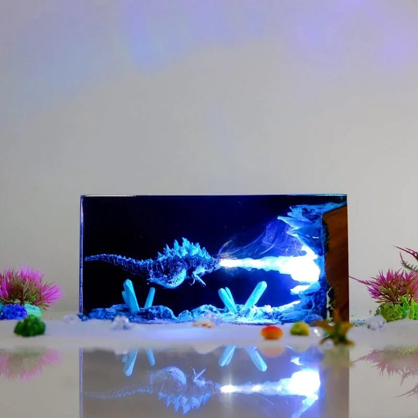 Godzilla Monster Epoxy Resin Lamp - ArtFIGU