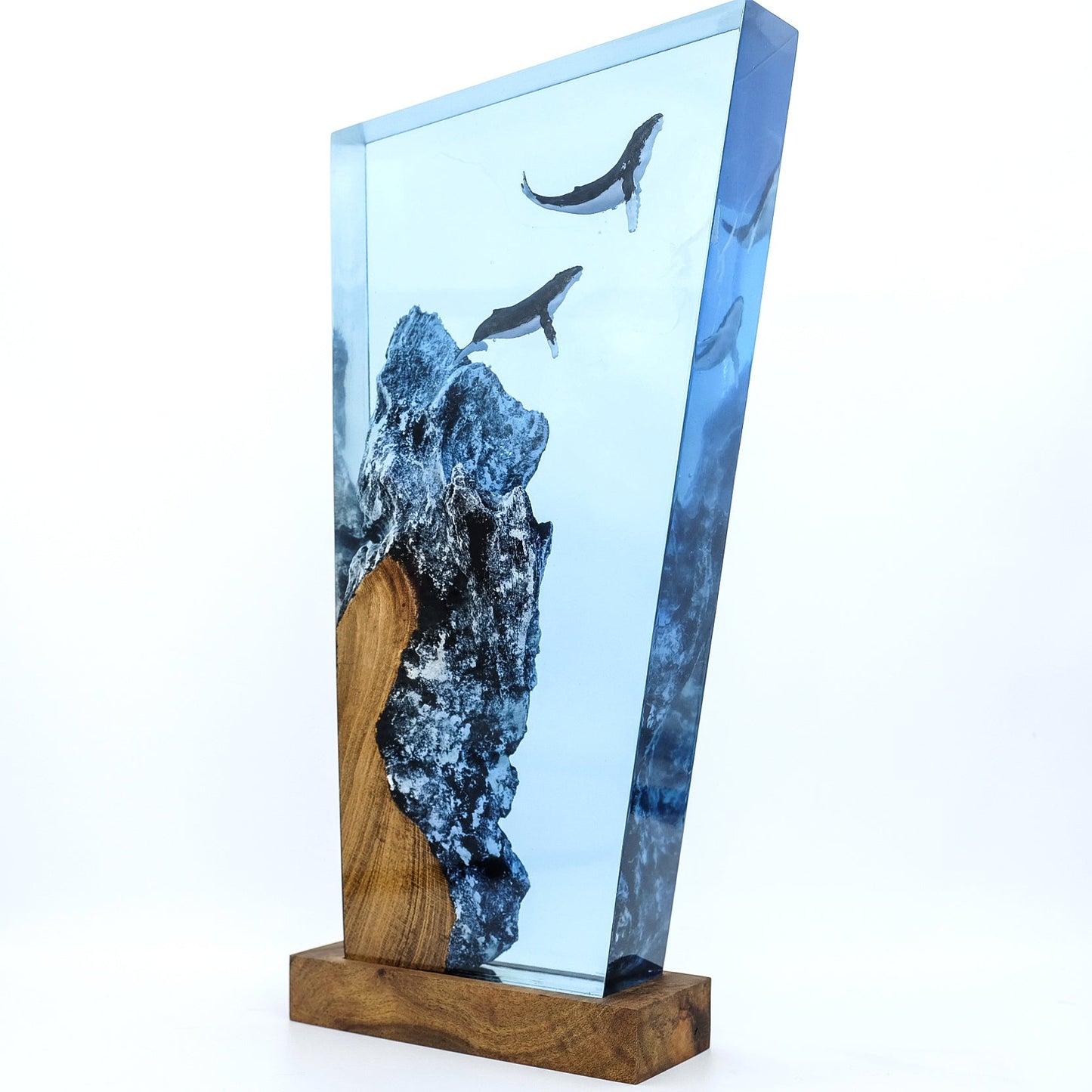 Humpback Whales - High Quality Epoxy Resin Lamp - ArtFIGU