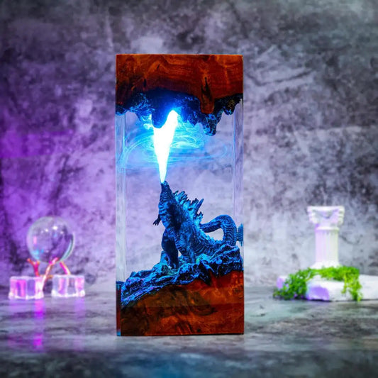 A+ Godzilla Monster Epoxy Resin Lamp - ArtFIGU