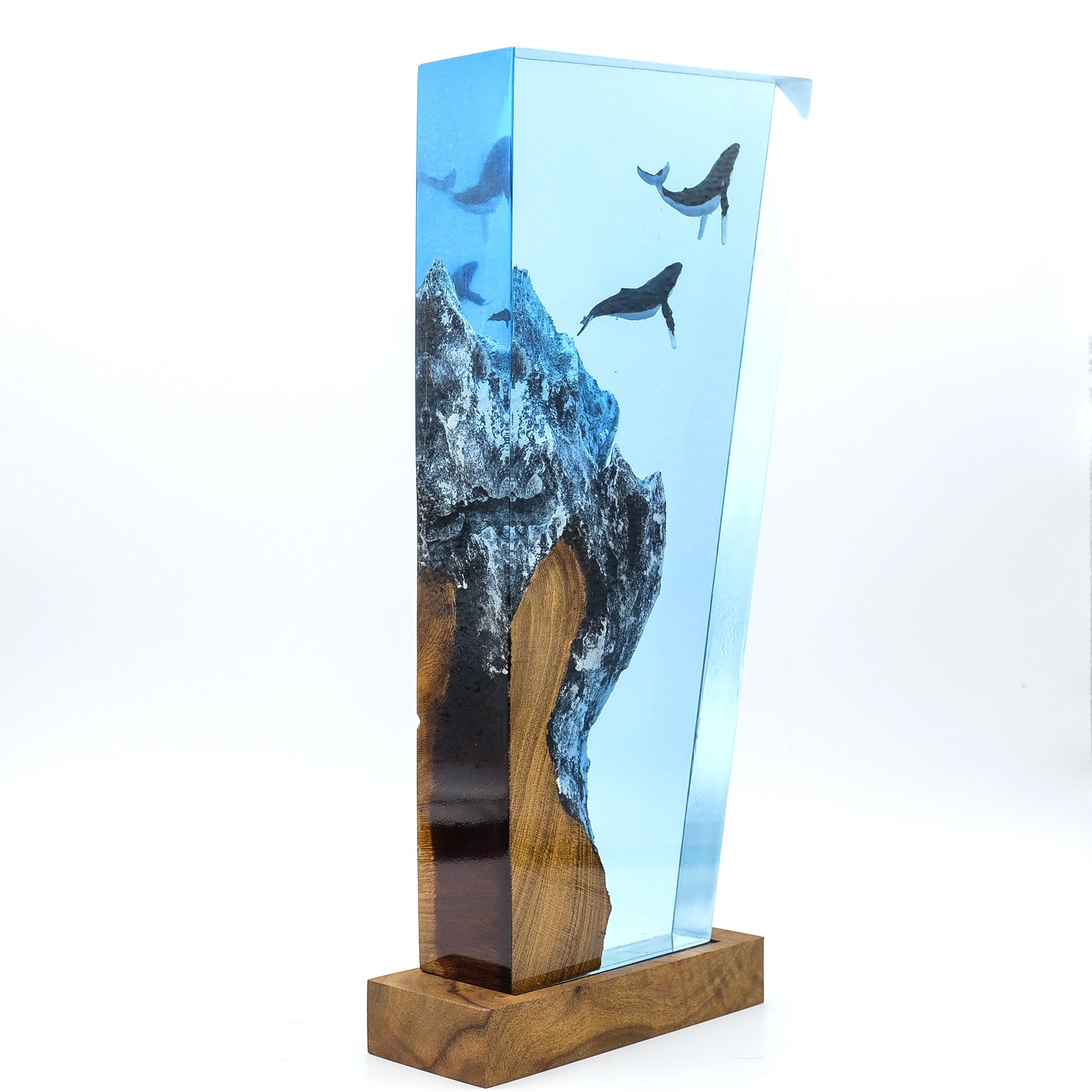 Humpback Whales - High Quality Epoxy Resin Lamp - ArtFIGU