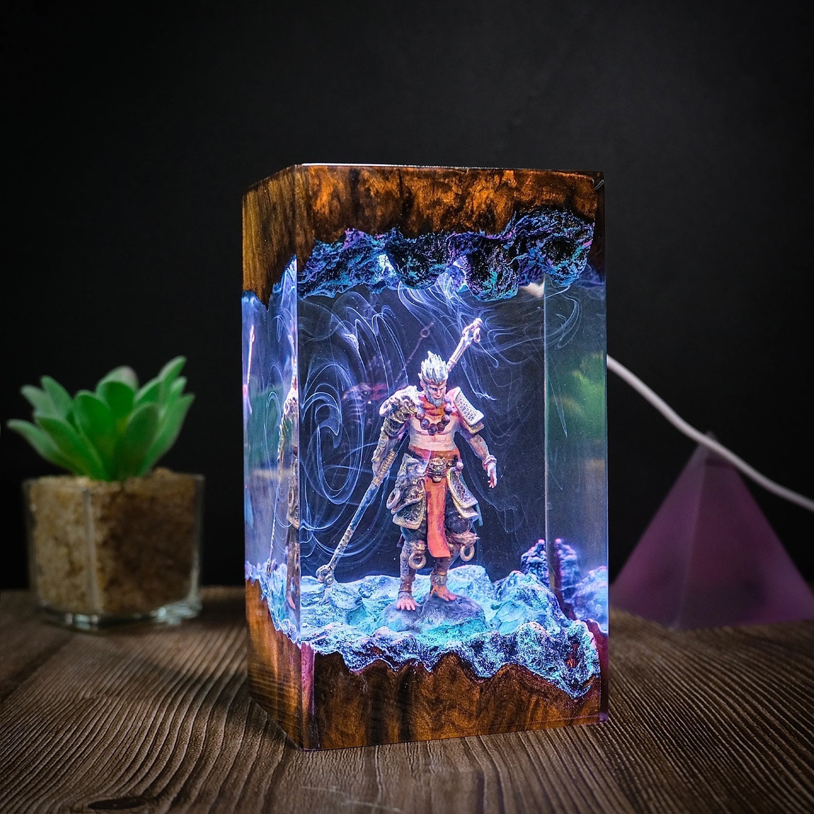 Black Myth Wukong Epoxy Resin Lamp - ArtFIGU