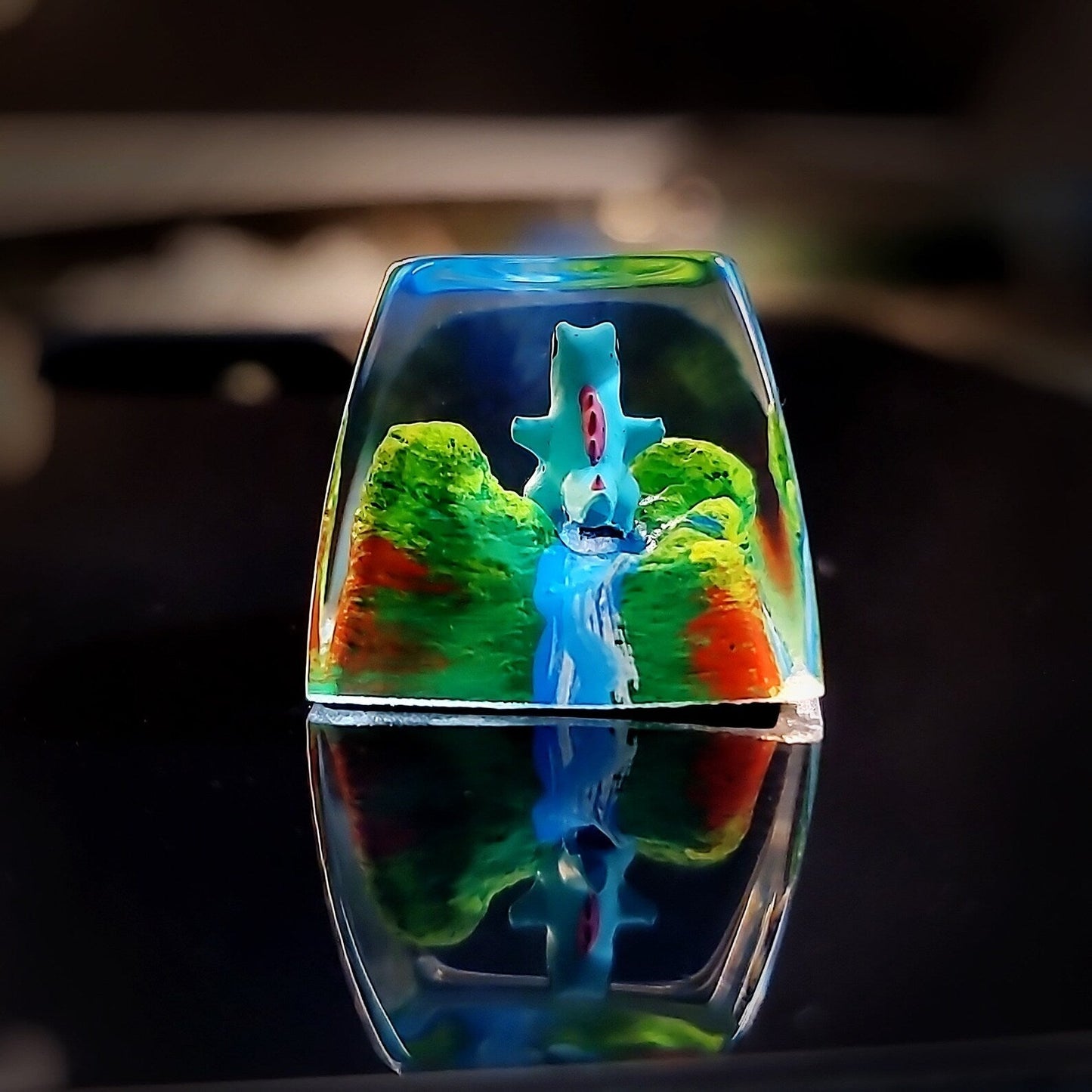 Pokemon Totodile Artisan Keycaps