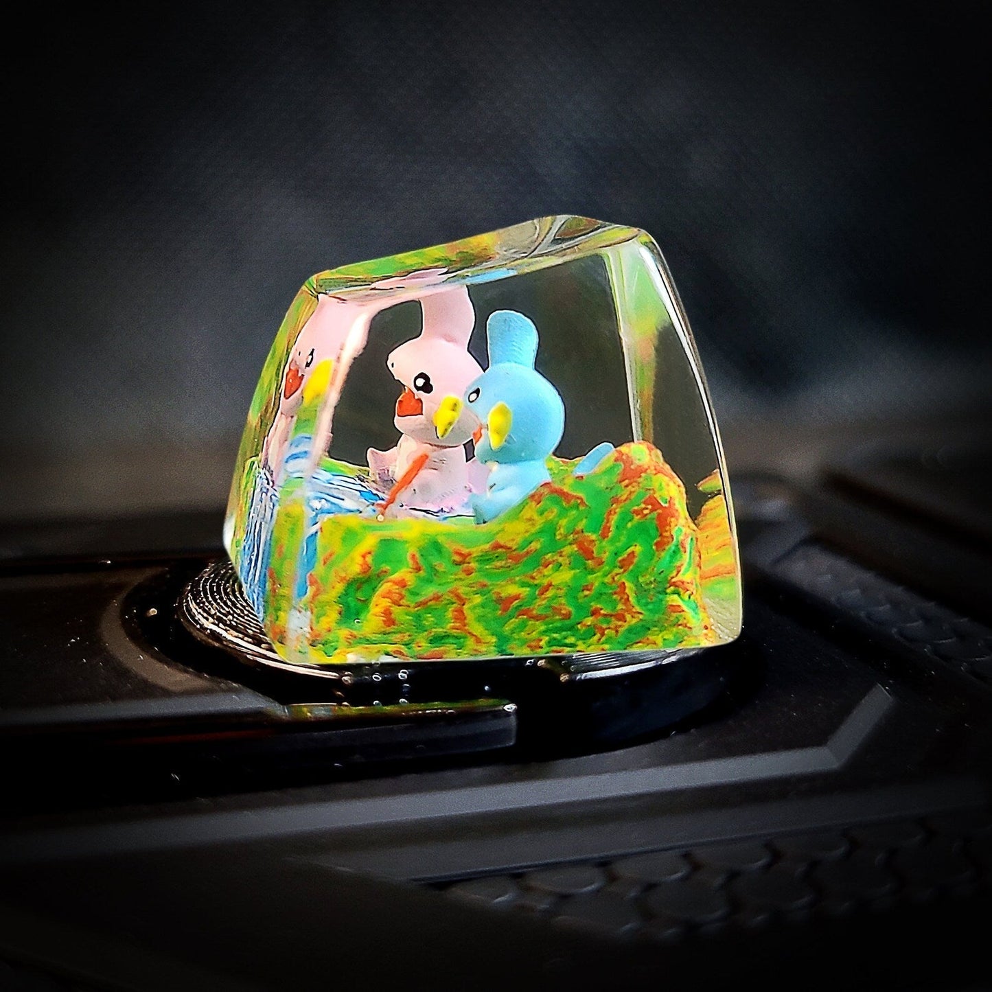 Pokemon Mudkip Shiny Mudkip Artisan Keycaps