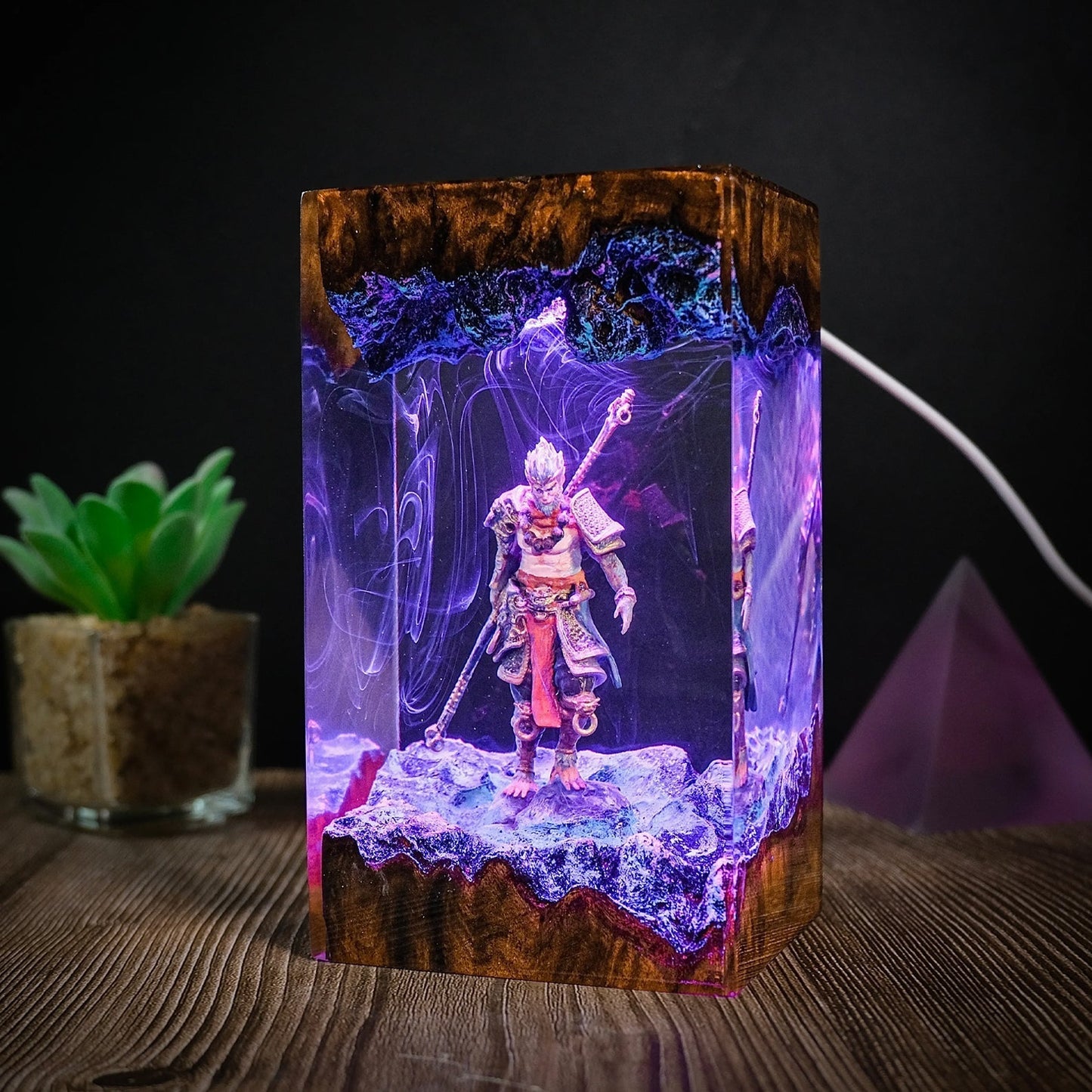 Black Myth Wukong Epoxy Resin Lamp - ArtFIGU