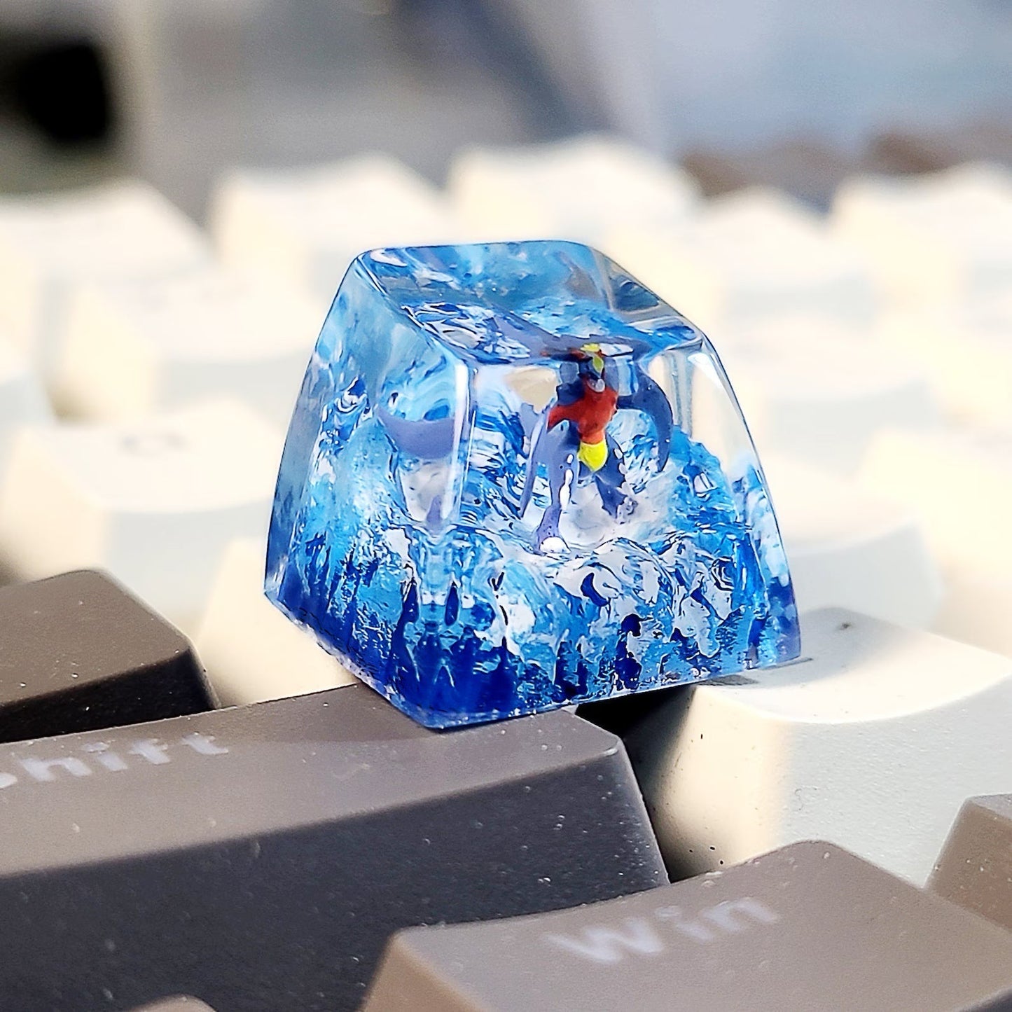 Pokemon Garchomp Artisan Keycaps