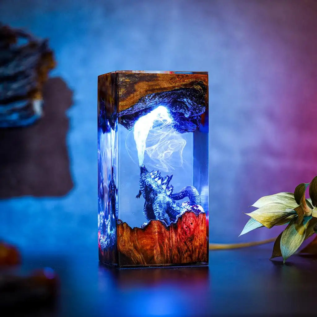 A+ Godzilla Monster Epoxy Resin Lamp - ArtFIGU