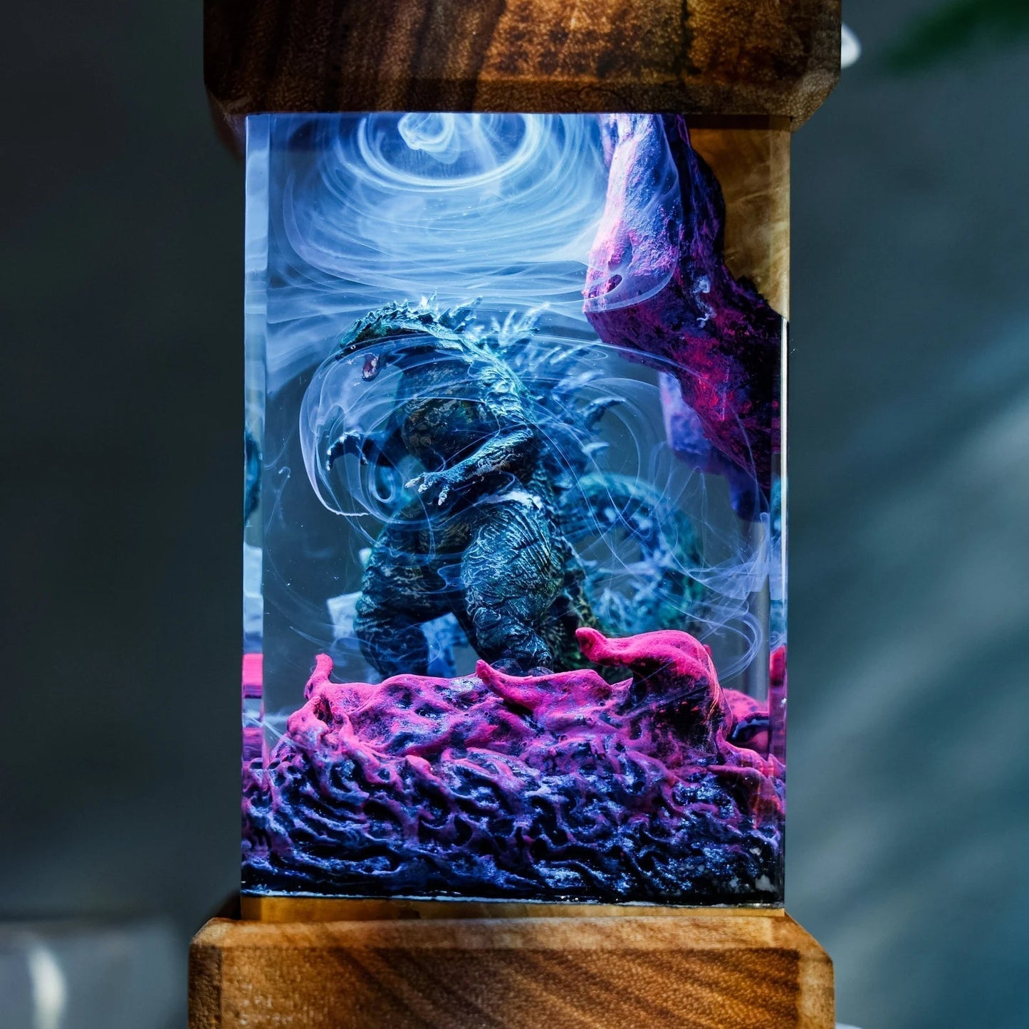 Godzilla Monster Epoxy Resin Lamp - ArtFIGU