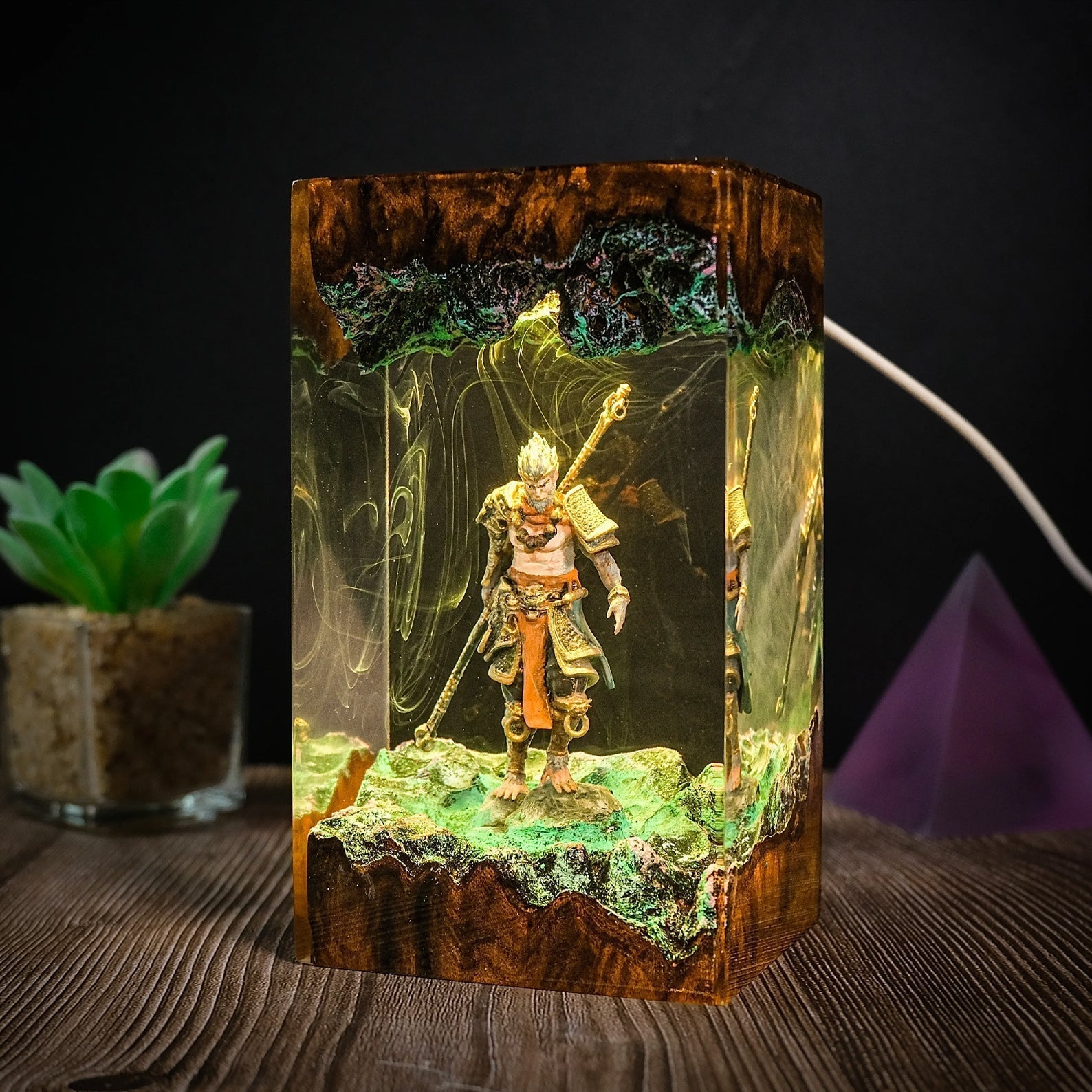 Black Myth Wukong Epoxy Resin Lamp - ArtFIGU