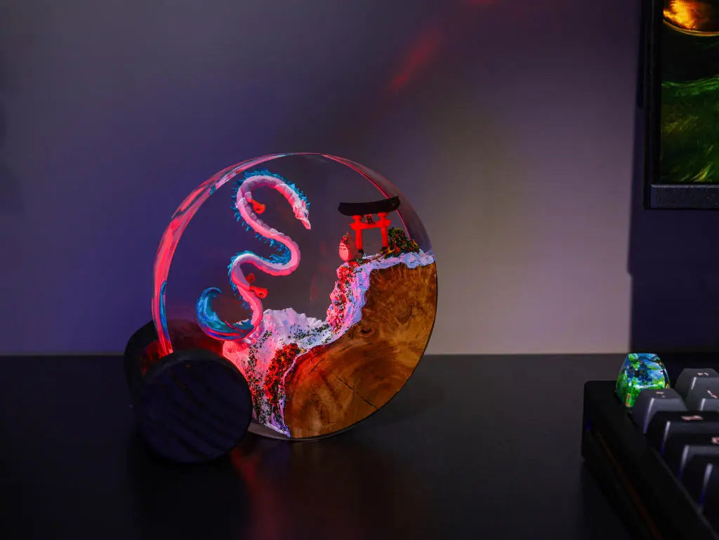 Haku and Totoro Torii Gate Ghibli Diorama