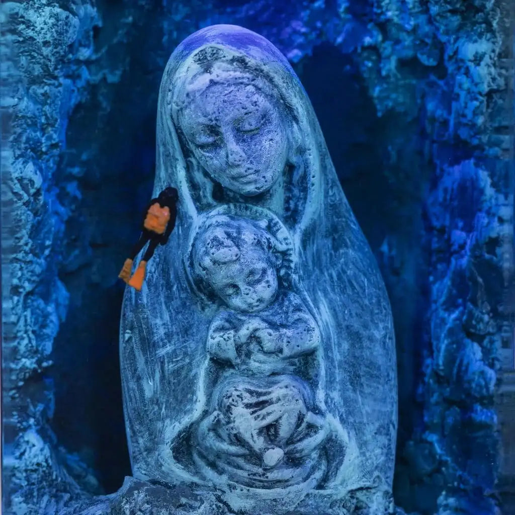 Maria and Jesus Headphone Stand Epoxy Resin Lamp, Night Light - ArtFIGU