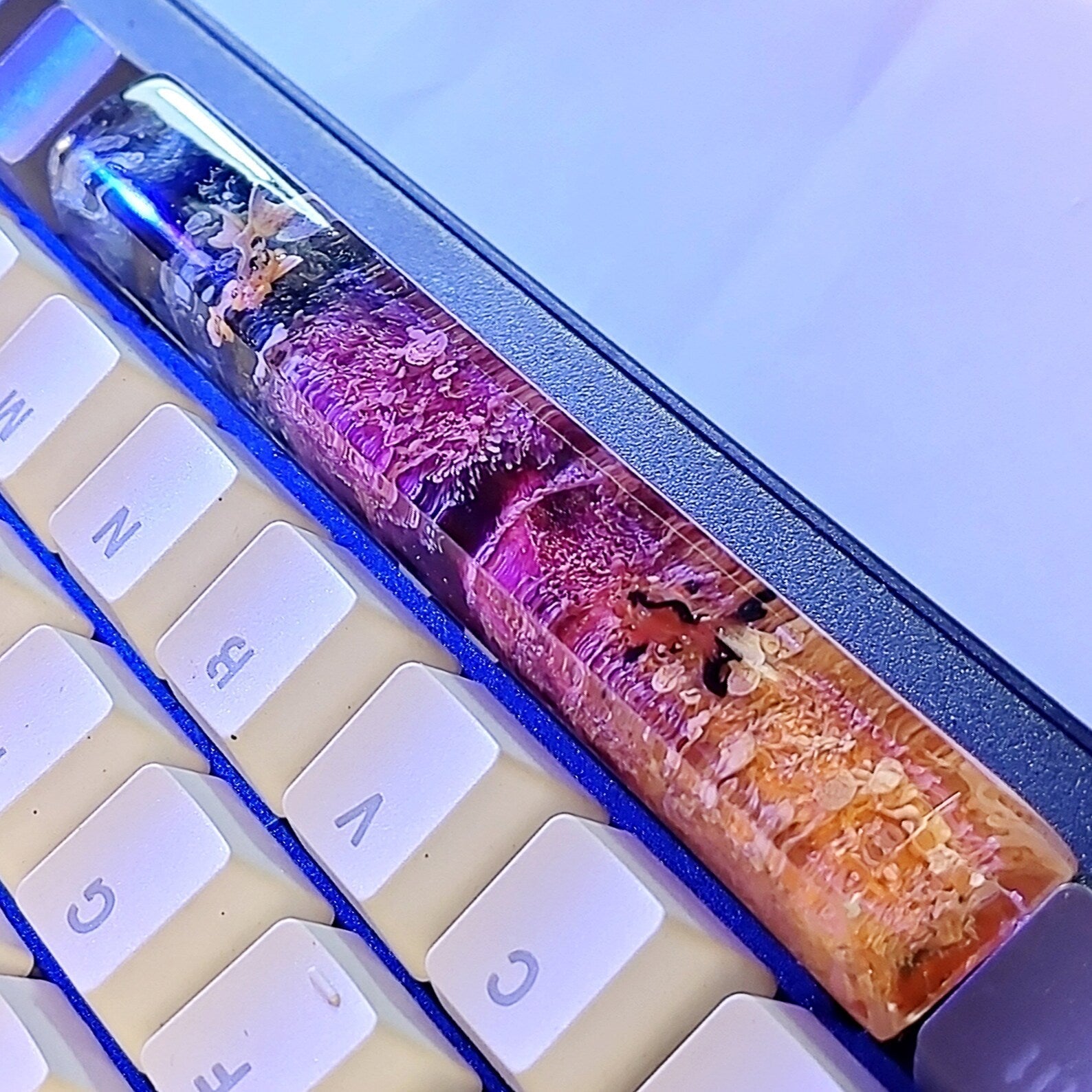 Golden Fish Spacebar Artisan Keycaps Epoxy Resin - ArtFIGU