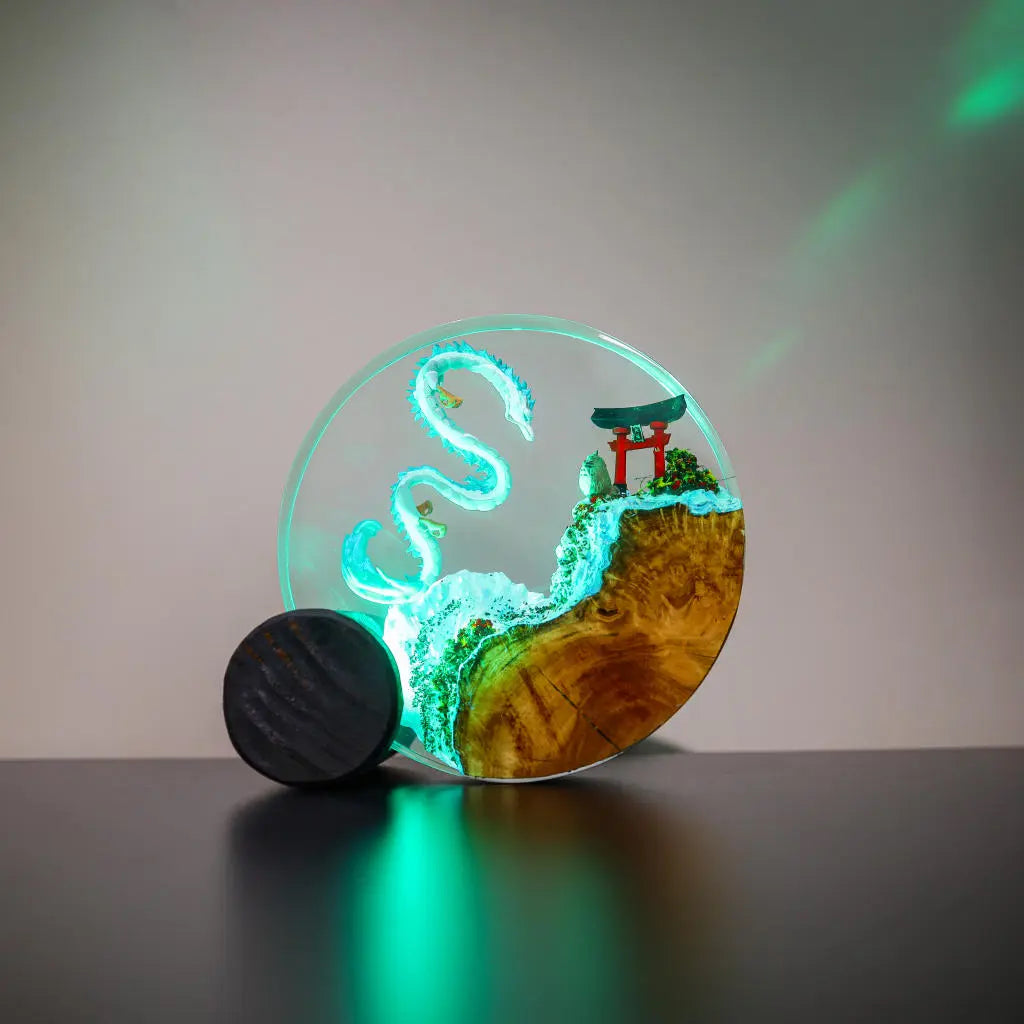 Haku and Totoro Torii Gate Ghibli Diorama