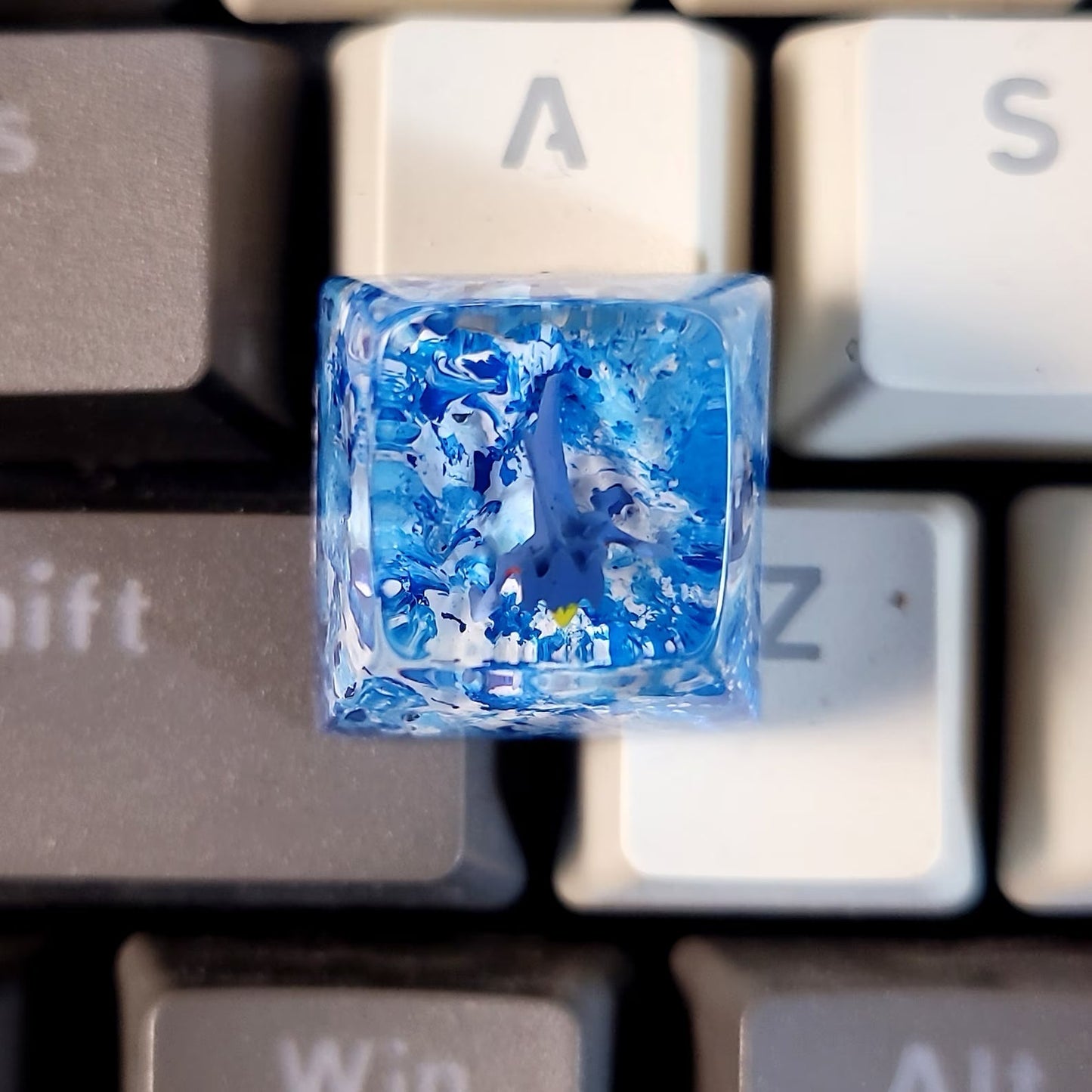 Pokemon Garchomp Artisan Keycaps