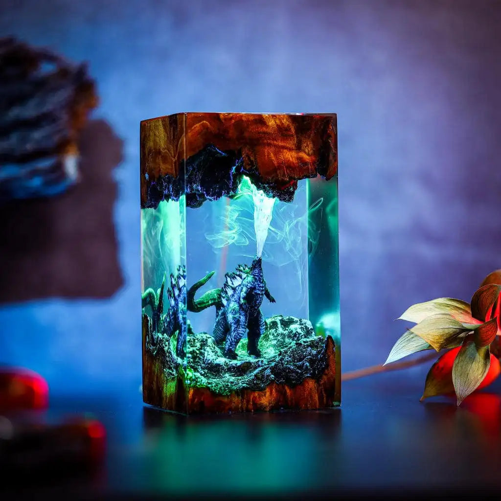 A+ Godzilla Monster Epoxy Resin Lamp - ArtFIGU