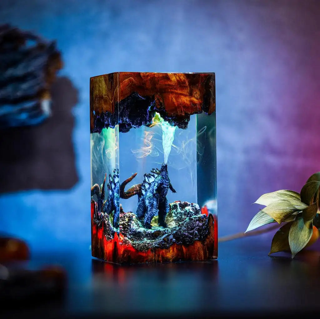 A+ Godzilla Monster Epoxy Resin Lamp - ArtFIGU