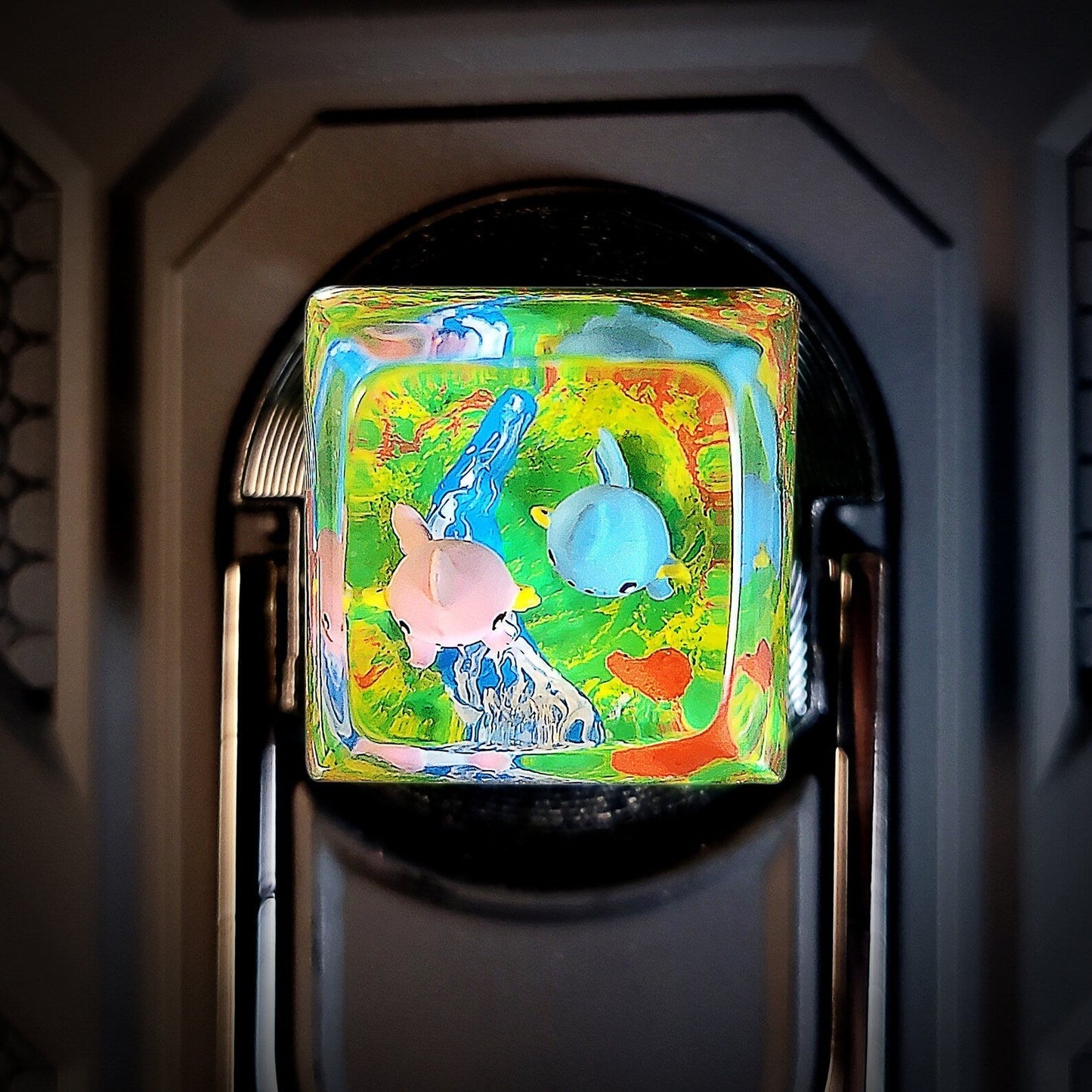 Pokemon Mudkip Shiny Mudkip Artisan Keycaps