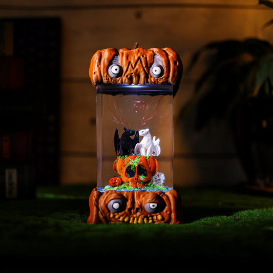 Toothless and Light Fury Halloween Lamp